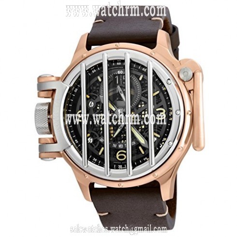 Invicta Vintage Black Dial Brown Leather Men's Watch 20259