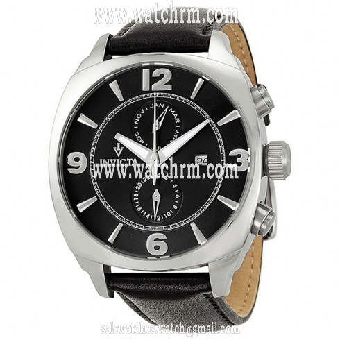 Invicta Vintage GMT Black Dial Stainless Steel Men's Watch 12205