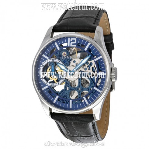 Invicta Vintage Mechanical Blue Skelton Dial Men's Watch 12404