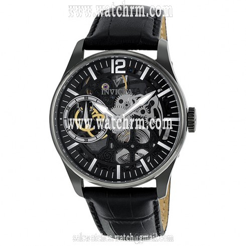 Invicta Vintage Mechanical Grey Skeleton Dial Men's Watch 12406