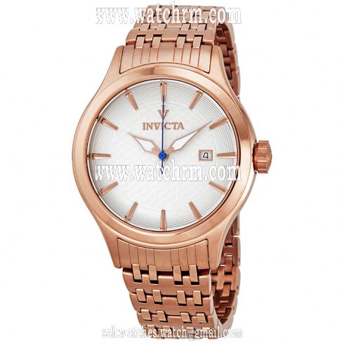 Invicta Vintage White Dial Gold Tone Stainless Steel Men's Watch 12241