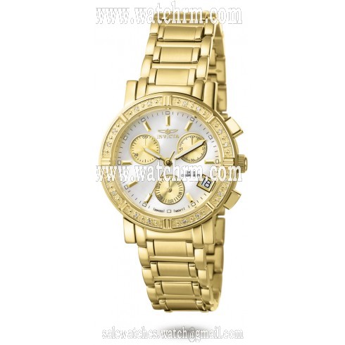 Invicta Wildflower Chronograph Mother of Pearl Dial Gold-tone Ladies Watch 4720