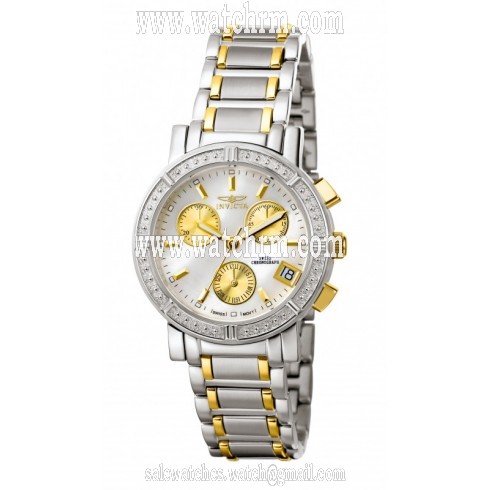 Invicta Wildflower Chronograph Mother of Pearl Dial Two-tone Ladies Watch 4770