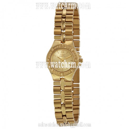Invicta Wildflower Gold Dial Gold-plated Ladies Watch 0137