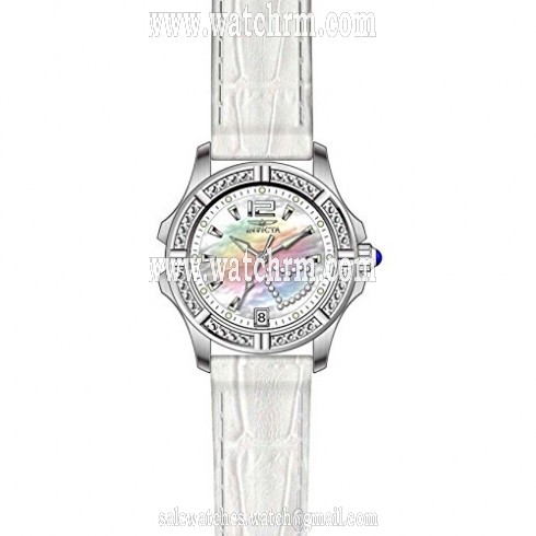 Invicta Wildflower Mother of Pearl Dial Beige Leather Ladies Watch 21783