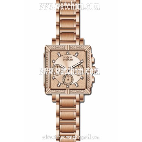 Invicta Wildflower Rose Dial Rose Gold Ion-plated Ladies Watch 14872