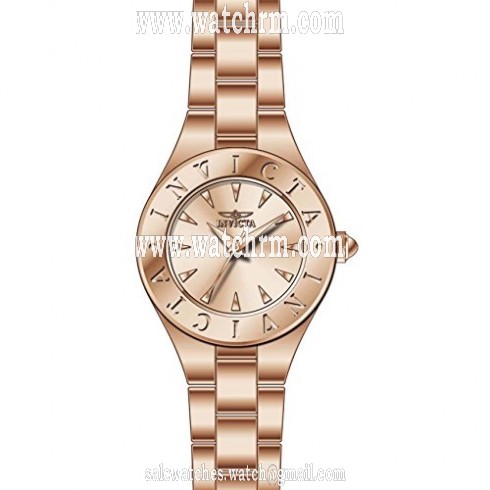 Invicta Wildflower Rose Dial Rose Gold-tone Ladies Watch 21744