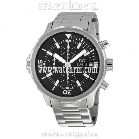 IWC Aquatimer Automatic Chronograph Steel Case Black Dial Men's Watch IW376804