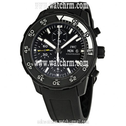 IWC Aquatimer Automatic Chronograph Black Rubber Men's Watch IWC3767-05