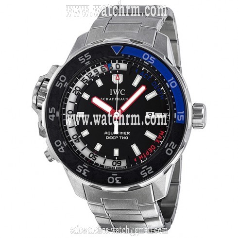 IWC Aquatimer Black Dial Stainless Steel Men's Watch IW354703