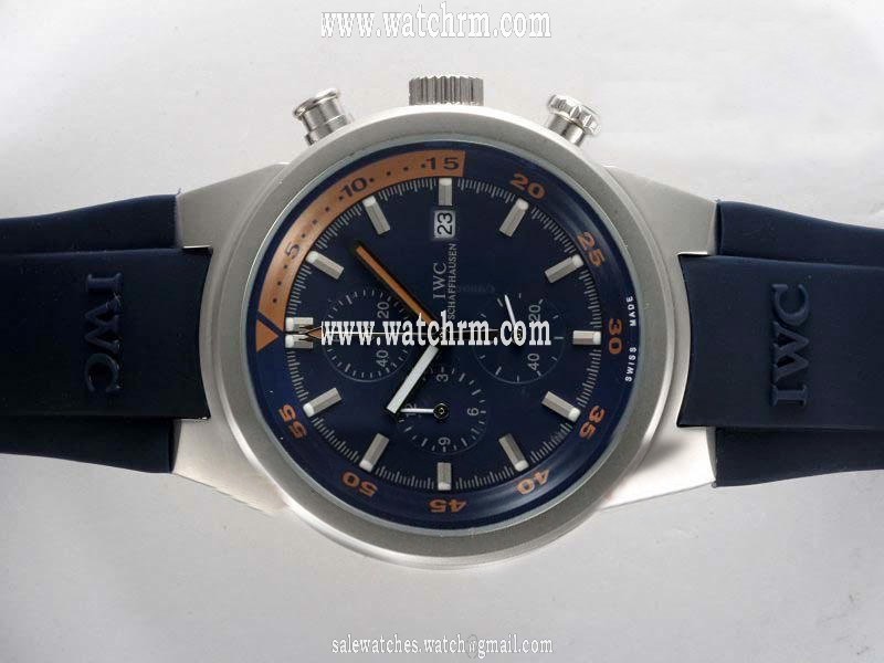 IWC Aquatimer Chronograph IW376704 Quartz Chronograph Black Dial 42mm Watch