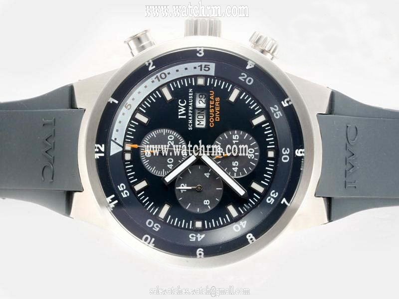 IWC Aquatimer Chronograph IW378101 Stainless Steel Bezel Quartz Grey Dial Watch