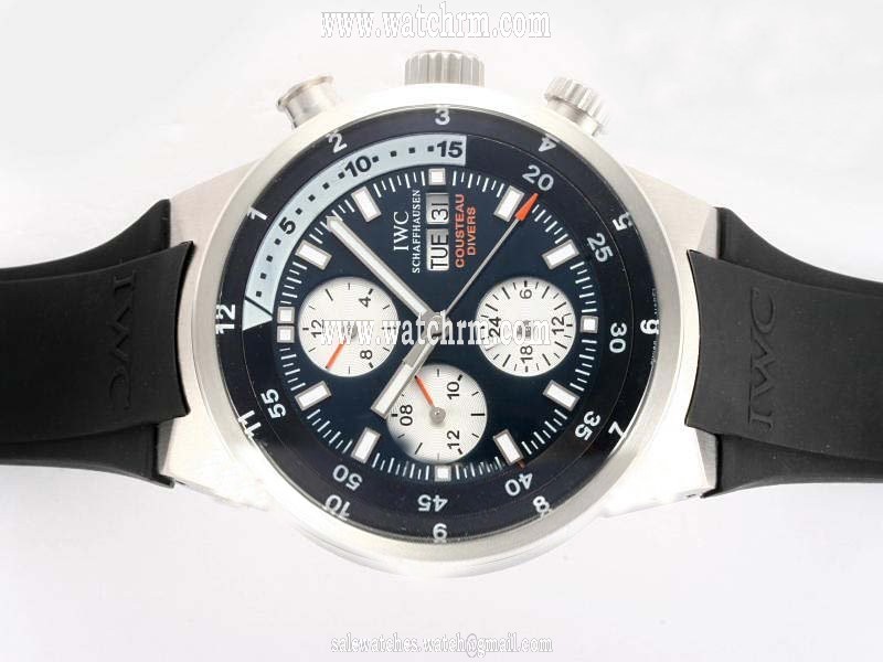 IWC Aquatimer Chronograph IW378203 Black Dial Stainless Steel Case 44mm Watch