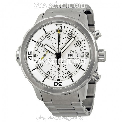 IWC Aquatimer Chronograph Silver Dial Stainless Steel Men's Watch IW376802