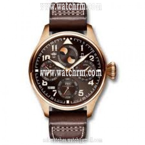 IWC Big Pilot Perpetual Calendar Brown Dial Brown Leather Men's Watch IW502617