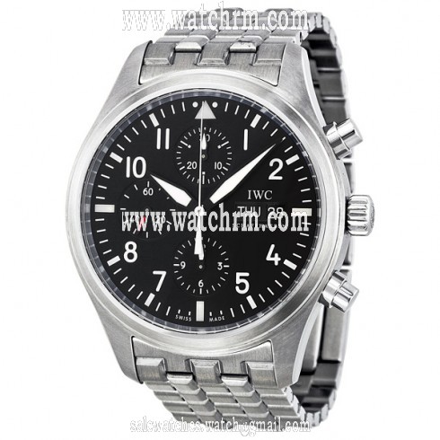 IWC Classic Pilot Chrono Automatic Steel Men's Watch 3717-04