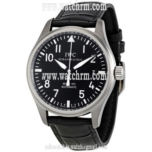 IWC Classic Pilot Mark XVI Steel Black Men's Watch 3255-01