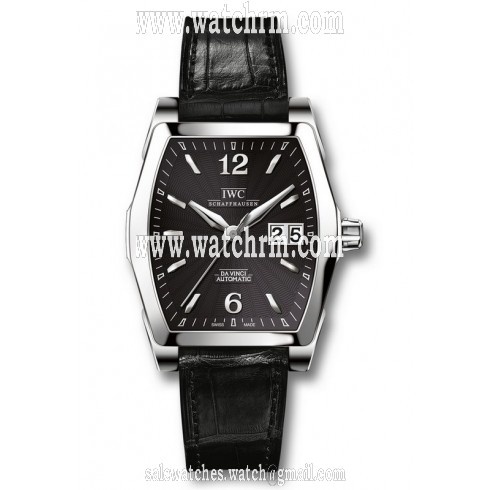 IWC Da Vinci Black Dial Black Leather Men's Watch IW452312