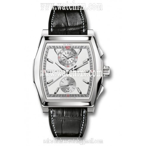 IWC Da Vinci Silver Dial Black Leather Men's Watch IW376416