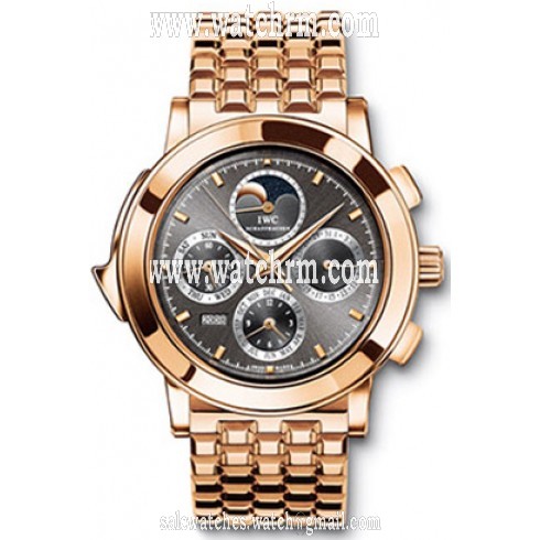 IWC Grande Complication Grey Dial 18kt Rose Gold Automatic Men's Watch IW927045