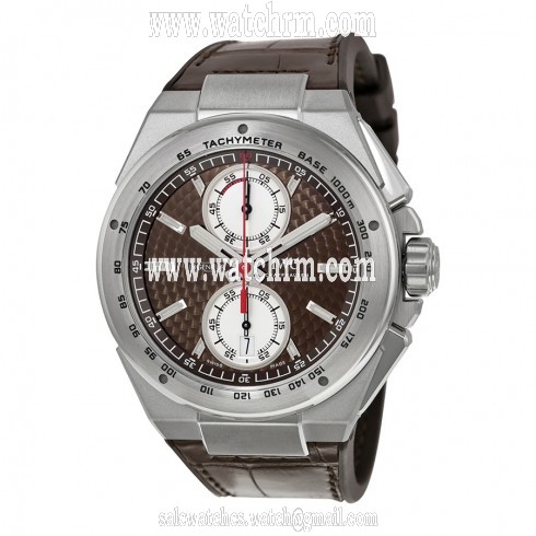 IWC Ingenieur Chronograph Silberpfeil Brown Dial Leather Strap Automatic Men's Watch IW378511