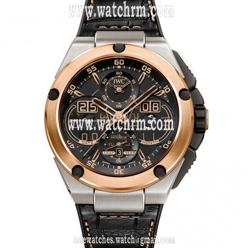 IWC Ingenieur Perpetual Calendar Black Dial Chronograph Automatic Men's Watch IW379203