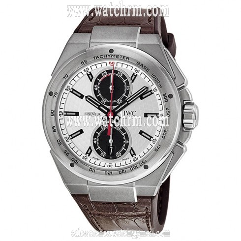 IWC Ingenieur Silver Dial Leather Strap Automatic Men's Chrono Watch IW378505