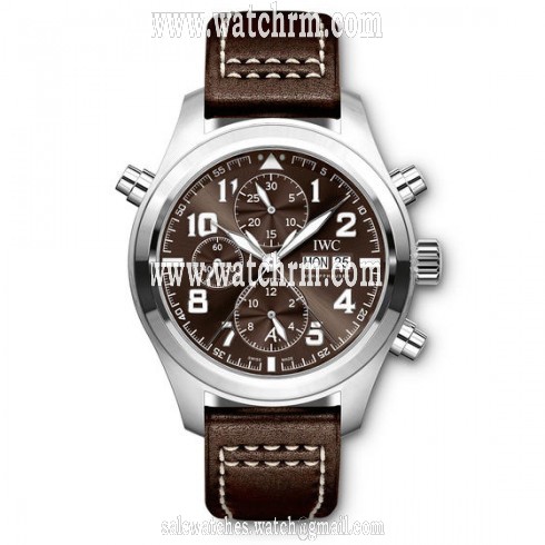 IWC Pilot Brown Dial Automatic Men's Chronograph Watch IW371808