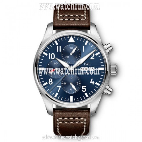IWC Pilot Midnight Blue Dial Automatic Men's Chronograph Watch IW377714