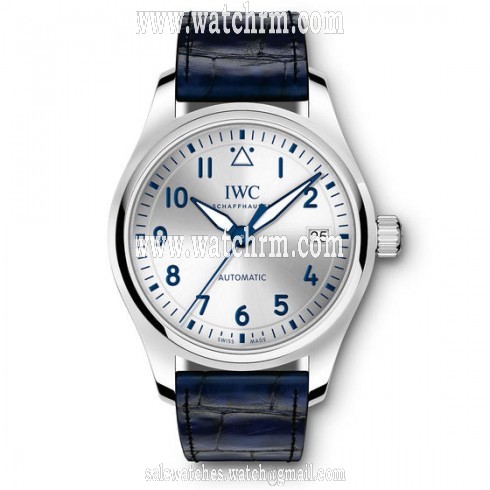 IWC Pilot Silver Plated Dial Automatic Men's Watch IW324003