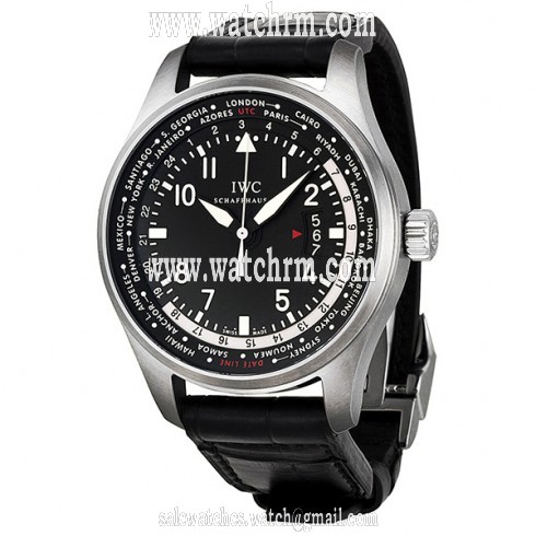 IWC Pilot Worldtimer Black Dial Automatic Men's Watch IW326201