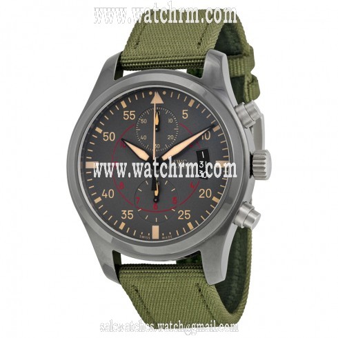 IWC Pilots Anthracite Dial Chronograph Ceramic and Titanium Men's Watch IW388002