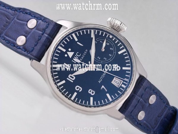 IWC Pilots Classic Hand-Wound IW325401 Blue Dial 46.2mm Stainless Steel Case Watch