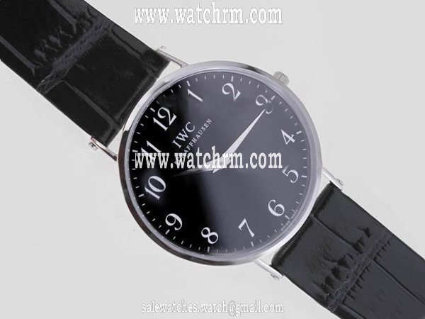 IWC Pilots Classic Midsize IW325601 40mm Quartz Black Dial Watch
