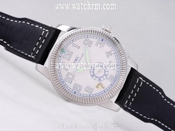 IWC Pilots Hand-Wound IW325405 Stainless Steel Bezel Automatic Chronograph White Dial Watch
