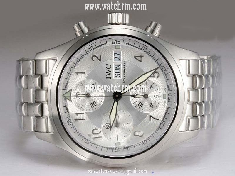 IWC Pilots Spitfire Chronograph IW371705 Stainless Steel Bezel Midsize Automatic Watch