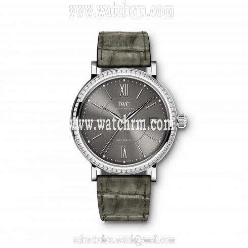 IWC Portofino Anthracite Dial Diamond Automatic Unisex Watch 4581-04