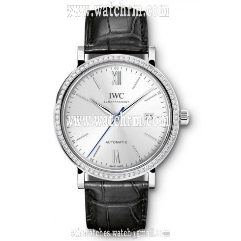 IWC Portofino Silver Dial Diamond Automatic Men's Watch 3565-14