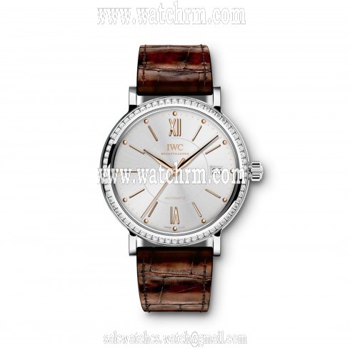 IWC Portofino Silver Dial Diamond Automatic Unisex Watch 4581-03