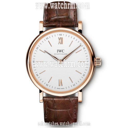IWC Portofino Silver-Plated Dial 18K Rose Gold Ladies Watch IW511101