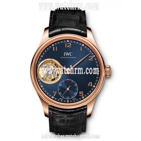 IWC Portugieser Tourbillion Blue Dial Men's Watch IW546305