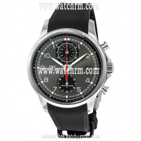 IWC Portugieser Yacht Club Automatic Anthracite Dial Black Rubber Men's Watch 3905-03