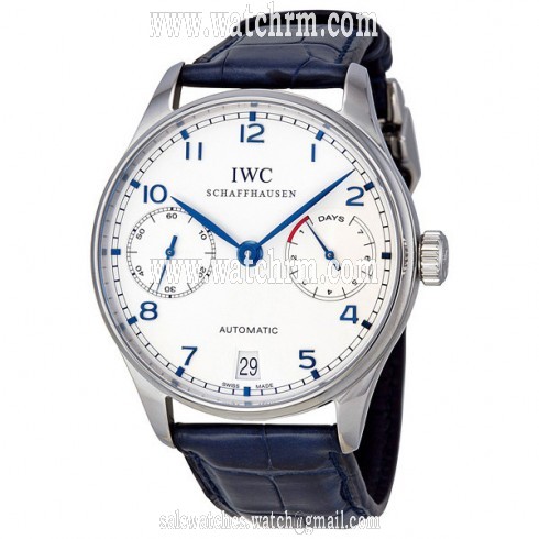 IWC Portuguese Automatic Steel Blue Men's Watch IW500107