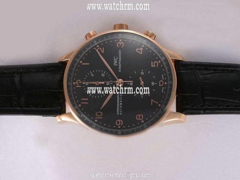 IWC Portuguese Chrono-Automatic IW371415 Automatic 40mm Black Dial Watch