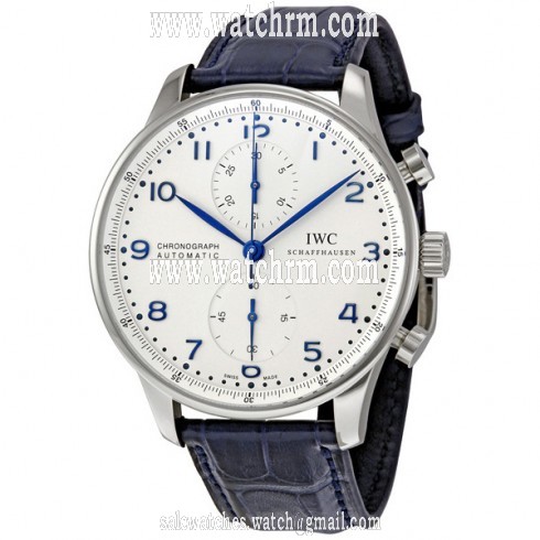 IWC Portuguese Chrono Automatic Steel Blue Men's Watch IW371417