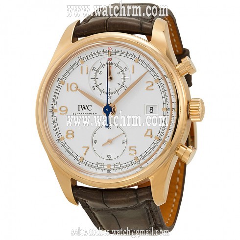IWC Portuguese Chronograph Classic Automatic Rose Gold Men's Watch IW390402