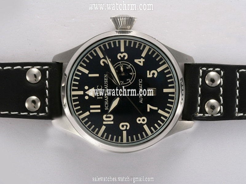 IWC Portuguese F.A. Jones IW322701 Stainless Steel Case Stainless Steel Bezel Black Dial Watch