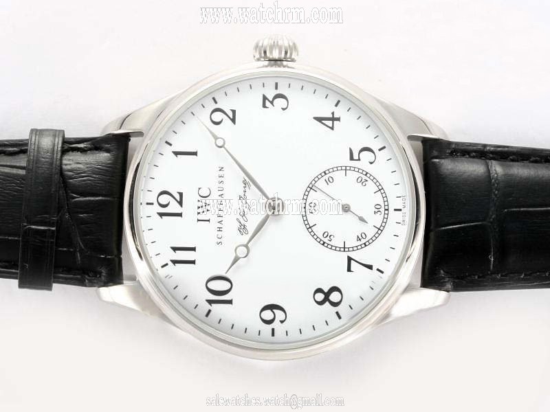 IWC Portuguese F.A. Jones IW544203 Midsize Stainless Steel Case Round Watch