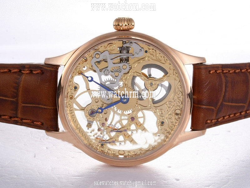 IWC Portuguese Minute Repeater Squelette IW524104 43mm Brown Dial Rose Gold Case Watch