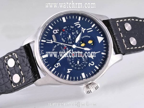 IWC Portuguese Perpetual Calendar IW502119 Stainless Steel Case 46.2mm Blue Dial Watch